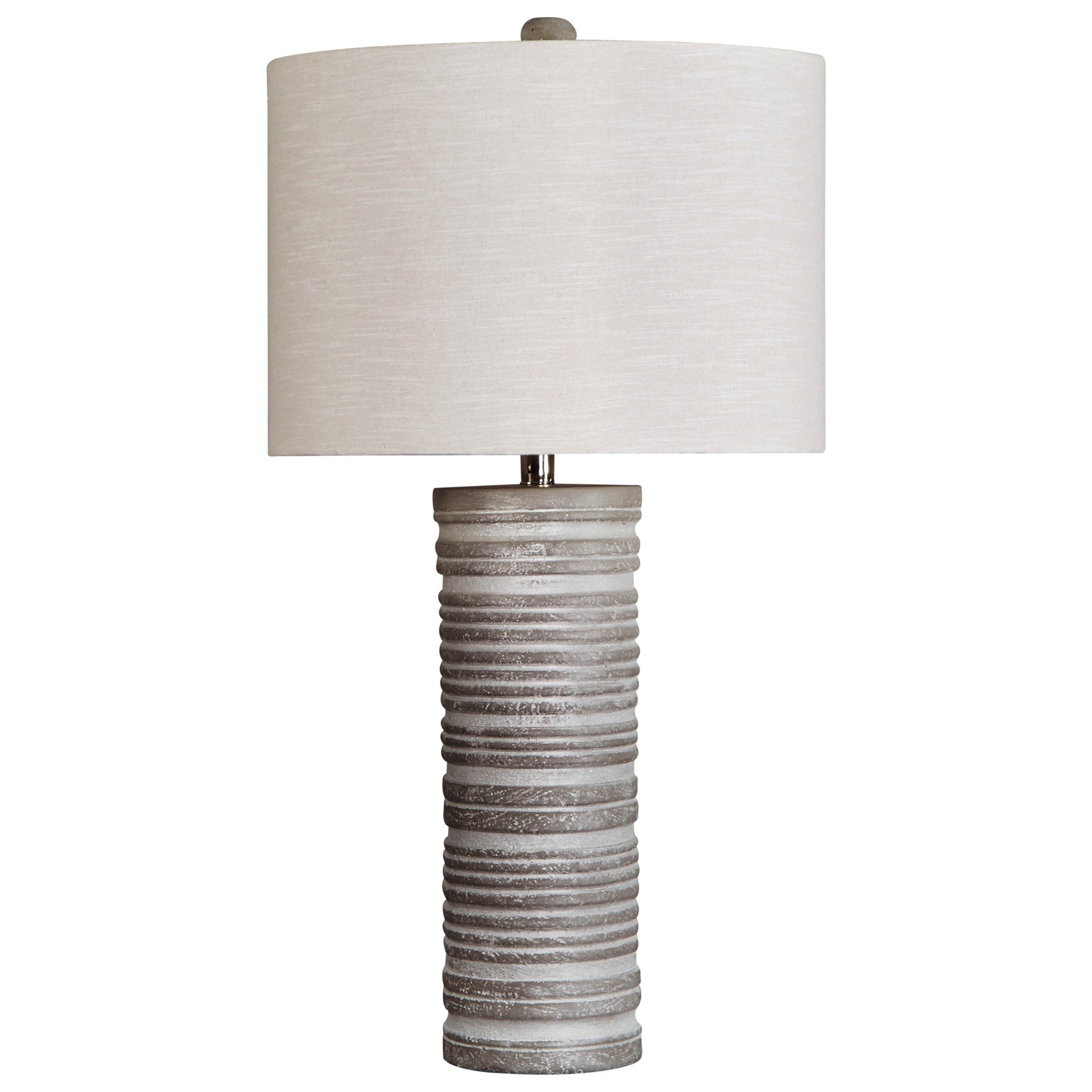 Lamps Gray Set of 2 Signature Design by Ashley Shavontae L243004 Table